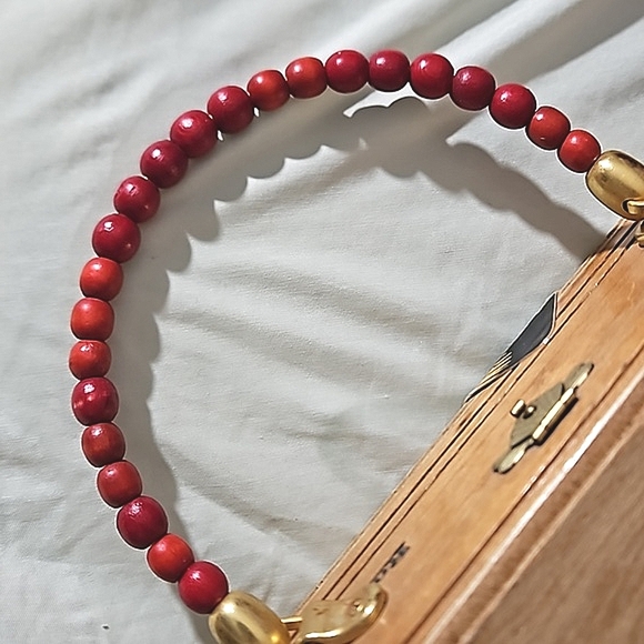 Couture cigar handbag rare and handcrafted Copper hardware - Picture 8 of 9